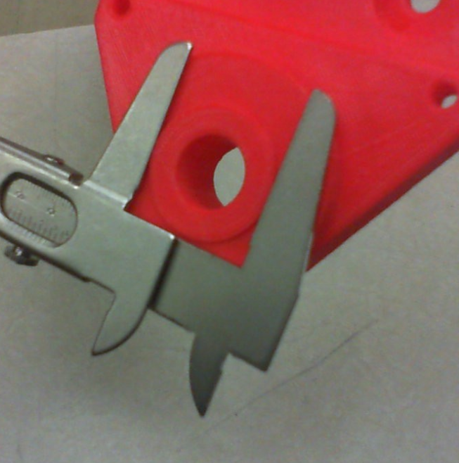 Outside jaws are good for measuring diameters of features that protrude